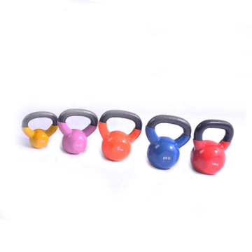 Kettlebell portátil revestido de borracha para ginástica doméstica ajustável